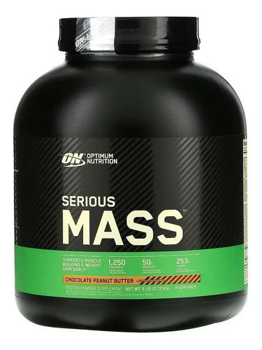 Proteina On Serious Mass 6 Lbs Ganador Los Sabores Sabor Chocolate Peanut Butter