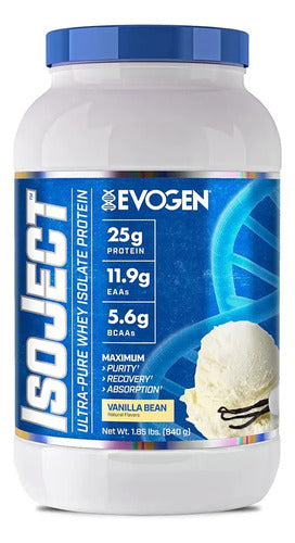 Proteina Isolate Evogen Isoject 1.77 Lbs Variedad De Sabores Sabor Vanilla Bean Vaina De Vainilla