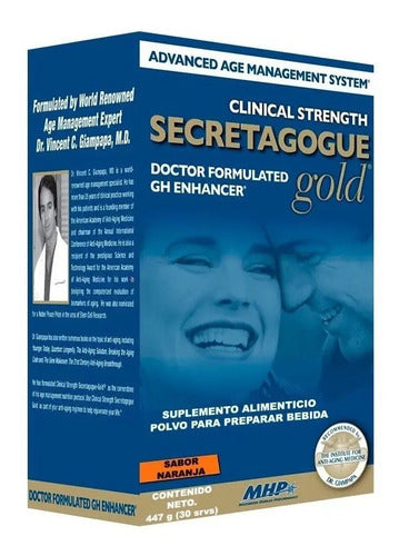 Mhp Secretagogue Gold Precursor Antienvejecimiento 30 Porciones 447g Naranja