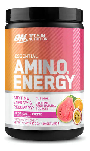 Optimun Amino Energy Aminoácidos Esenciales L Sabor Tropical Sunrise