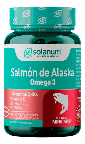 Solanum Omega 3 Salmón De Alaska+vit.e &coq-10 120mincap Sfn Sabor Sin Sabor