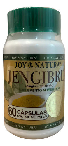 Suplemento En Cápsulas Joy Natura Jengibre X 500mg Sin Sabor