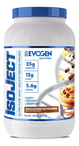 Evogen Isoject Special Edition 1.71 Lbs 25 Servicios Sabor Chocolate Peanut Butter Banana