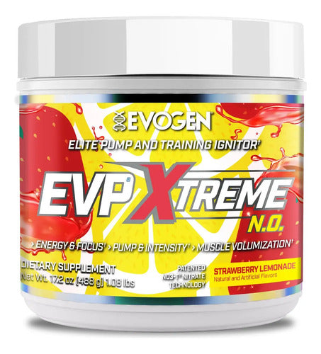 Evogen Evp Xtreme 40 Servicios Sabor Strawberry Lemonade Limonada De Frutilla