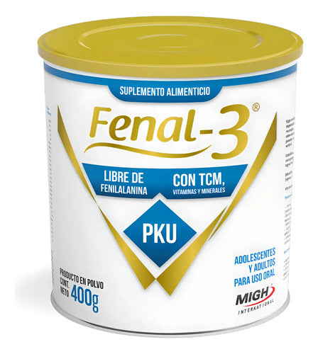 Suplemento Alimenticio Fenal 3 Migh 400 Gr Metabolico Sin Sabor