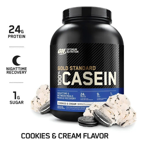 Proteina Optimum Nutrition Gold Standard 100% Casein 4 Lbs Cookies And Cream