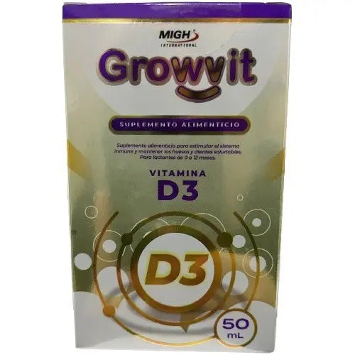Growvit Multivitaminico Para Lactantes Vitamina D3 Sabor Natural