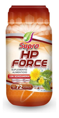 Suplemento Schizandra Té Verde Cúrcuma 72 Cápsulas Supra Natura Hp Force Sin Sabor