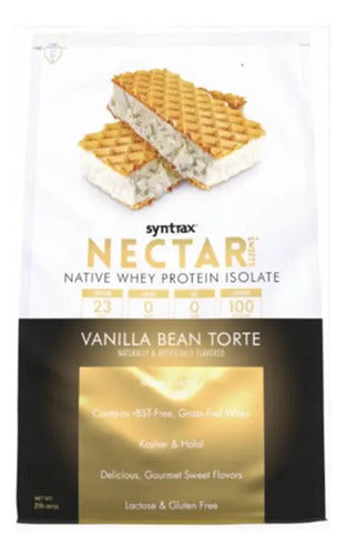 Tarta De Vainilla Con Proteína De Suero Y Néctar, Syntrax 907 G, Sabor A Tortilla De Vainilla Vainilla Tortuga Frijol