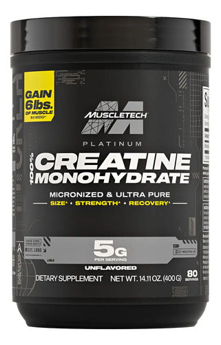 Suplemento En Polvo Muscletech Essential Series Creatina Monohidratada De Platinum 100% Creatine X 400g Sin Sabor