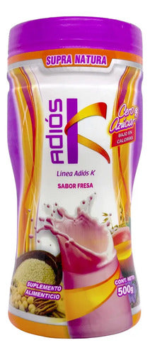 Malteada Proteína Fresa 500g Supra Natura Adiós K Suplemento Deportivo