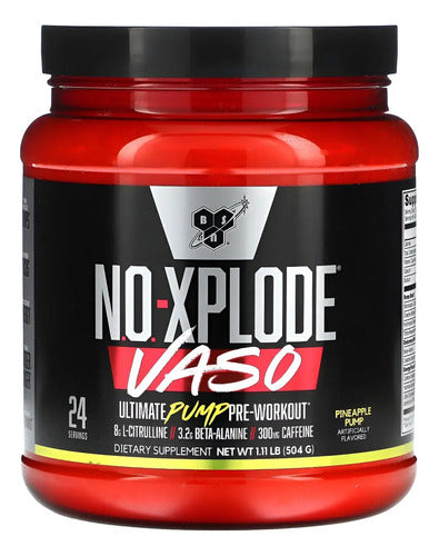 Bsn No-xplode Vaso 24 Servicios Pre Entreno Vasodilatador Sabor Piña