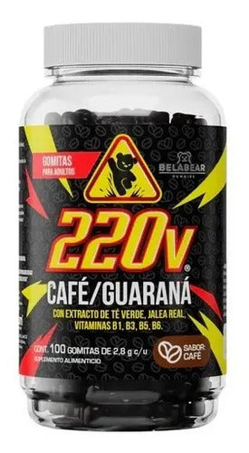 Belabear 220v Café Y Guaraná 100 Gomitas De 2,8g Café
