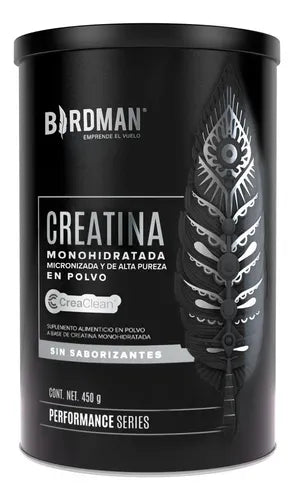 Birdman Creatina Monohidratada De Alta Pureza En Polvo 450g Natural Sin Sabor