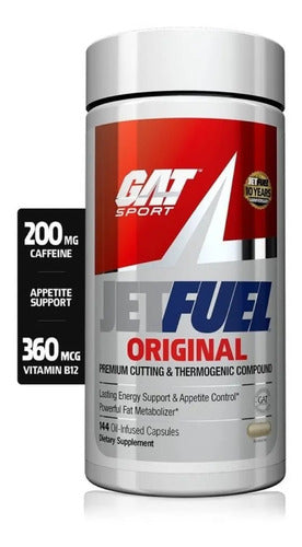 Termogenico Gat Jetfuel Original 144 Capsulas Sin Sabor