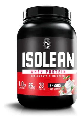 Holix Lab Isolean Proteina Whey Hidrolizada 1.0kg 28serv Sabor Fresas Con Crema