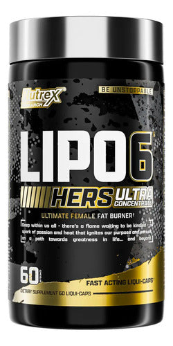 Termogénico Nutrex Lipo-6 Black Hers Ultra Concentrate 60 Sabor Sin Sabor