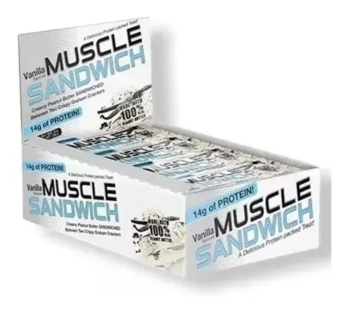 Barra De Proteina Muscle Sandwich Muscle Foods Vainilla