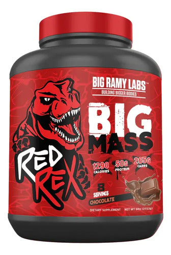 Proteína Red Rex Beef Mass 6 Lbs Sabor Chocolate Big Ramy Labs Deportiva