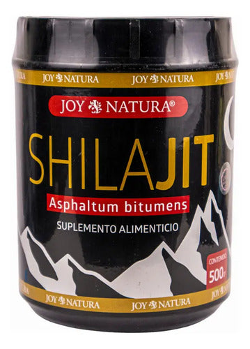 Shilajit En Polvo Joy Natura 500g Sin Sabor Con Tongkat Ali Maca Zinc