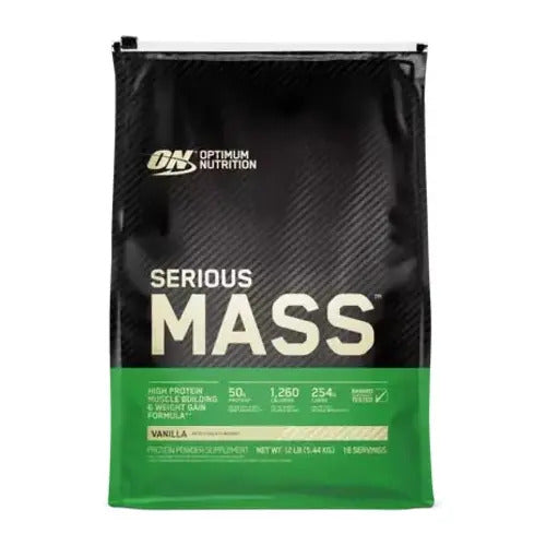 Suplemento En Polvo Optimum Nutrition Carbohidratos De Serious Mass Sabor Vainilla X 5.44kg