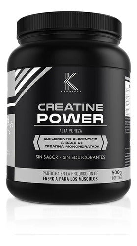 Creatina Monohidratada Kardagar Power Alta Pureza 500g Sin Sabor