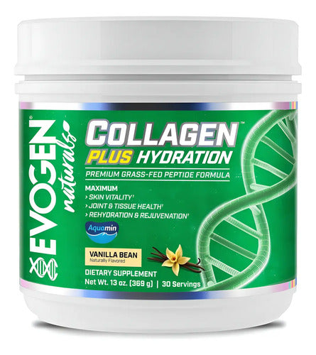 Colágeno Hidrolizado Evogen Vainilla + Agua Coco 30 Porciones
