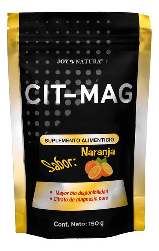 Citrato De Magnesio Suplemento En Polvo Joy Natura 150gr Sabor Naranja