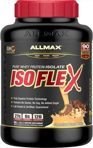 Proteina Allmax Isoflex Isolatada 5 Lbs Todos Los Sabores Sabor Chocolate Peanut Butter