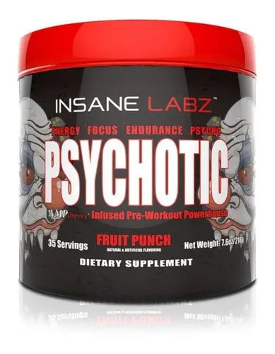 Psychotic - Insane Labz - Fruit Punch - 35 Servicios Ponche De Frutas