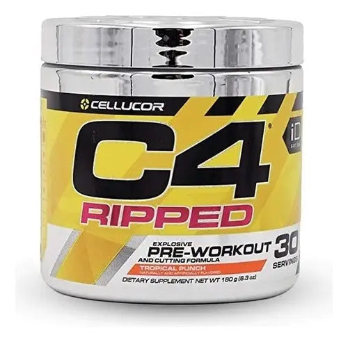 Pre Entreno Deportivo Cellucor C4 Ripped 30 Servicios Sabor Tropical Punch