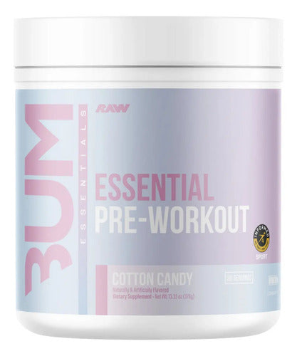 Raw Cbum Essential Sabor Cotton Candy 30 Servicios 378 Gr Algodón De Azúcar