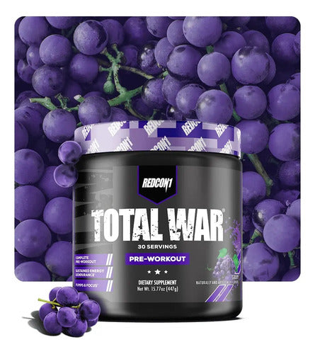 Pre Entreno Redcon1 Total War Sabor Uva En Bote De 441g