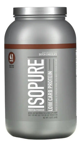 Suplemento En Polvo Isopure Low Carb Proteína Sabor Dutch Chocolate En Pote De 1.36kg Dutch Chocolate