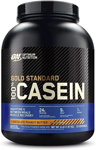 100% Casein Protein | Optimum Nutrition | 4 Lb Sabor Chocolate Peanut Butter
