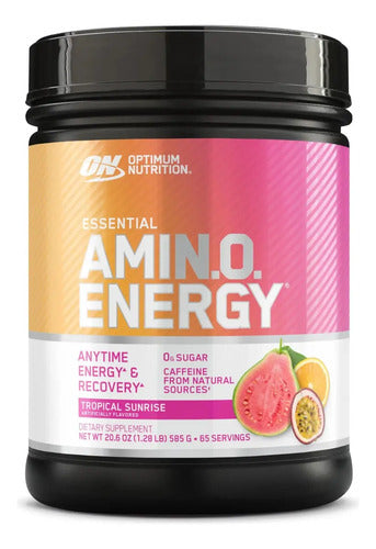 Aminoácidos Optimum Nutrition Amino Energy 65 Porciones 585g Sabor Tropical Sunrise