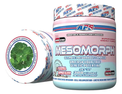 Aps Pre Entreno Complex Mesomorph, Creatina 25 Servs Mf Sabor Cotton Candy Algodón De Azúcar