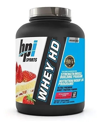 Proteina Bpi Sports Whey Hd 4.1 Lbs Sabor Strawberry Cake Torta De Frutilla