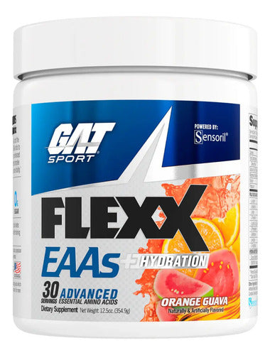Gat Flexx Eaas + Hidratacion 30 Servicios 355 Gr Sabor Naranja Guayaba