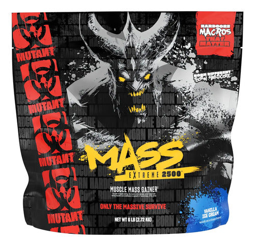 Proteina Mutant Mass Extreme 2500 6 Lbs Ganador De Peso Sabor Vainilla