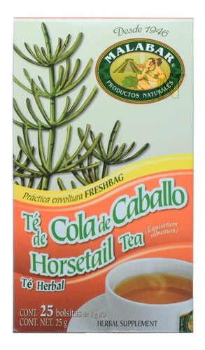 Té Cola De Caballo Malabar Renal 25 Sobres 25g