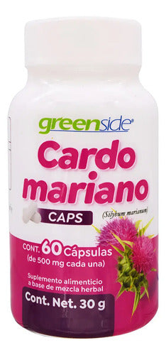 Greenside Cardo Mariano 60 Capsulas Sabor Sin Sabor