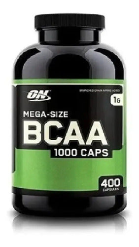 Bcaa Mega Size Optimum Nutrition 400 Cápsulas 1000 Mg - Sin Sabor