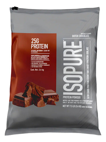 Suplemento En Polvo Isopure Low Carb Sabor Chocolate 3.4kg