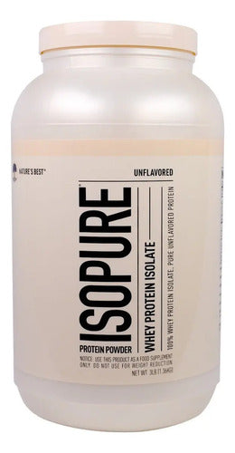 Proteina Isopure Whey Protein Isolate Unflavored 3 Lbs Sabor Sin Sabor