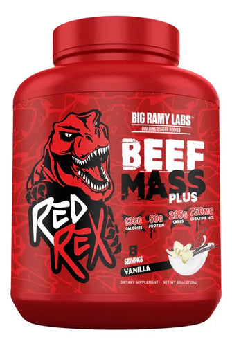 Red Rex Beef Mass Gainer 6lb Un Verdadero Carnivor Sabor Vainilla