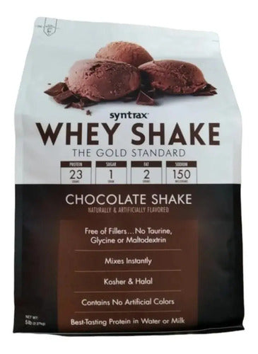 Suplemento En Polvo Syntrax Whey Shake Proteínas Sabor Chocolate En Bolsa De 2.44kg