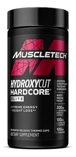 Suplemento Deportivo Muscletech Hydroxycut Hardcore Elite En Cápsulas Con 110 Unidades Sin Sabor