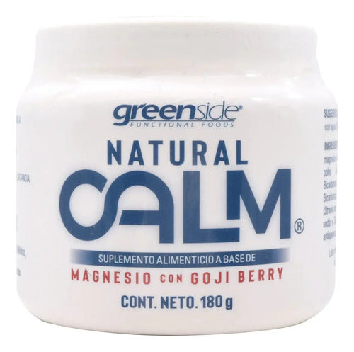 Magnesio Naturcalm Greenside 180g Polvo Goji Berry Vegano Sin Gluten Sabor Natural