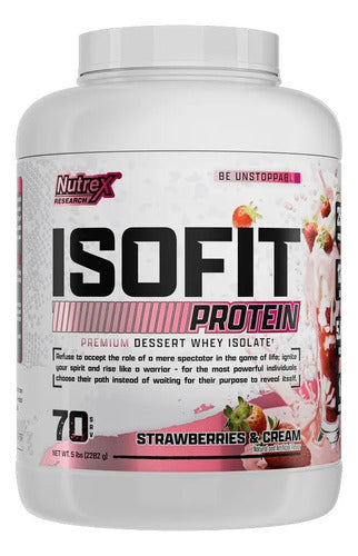 Proteina Nutrex Isofit 5 Lbs 70 Servicios Sabor Stawberry And Cream